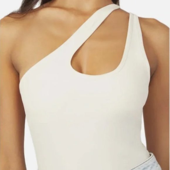 WeWoreWhat Tops - NWT! WeWoreWhat Asymmetrical Spandex Bodysuit | M